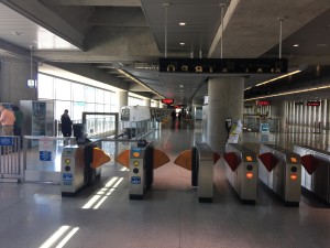 The BART station next to the International Terminal at San Francisco International Airport used by Shar Mansukhani and John Hilbert of Heir Hunters International.
